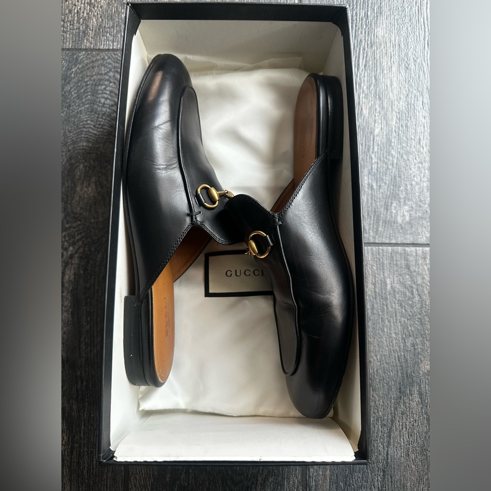 Women’s Gucci pricetown leather slipper - Picture 8 of 12